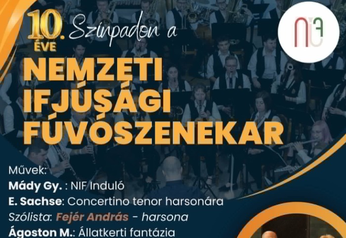 10. éve a színpadon a Nemzeti Ifjúsági Fúvószenekar